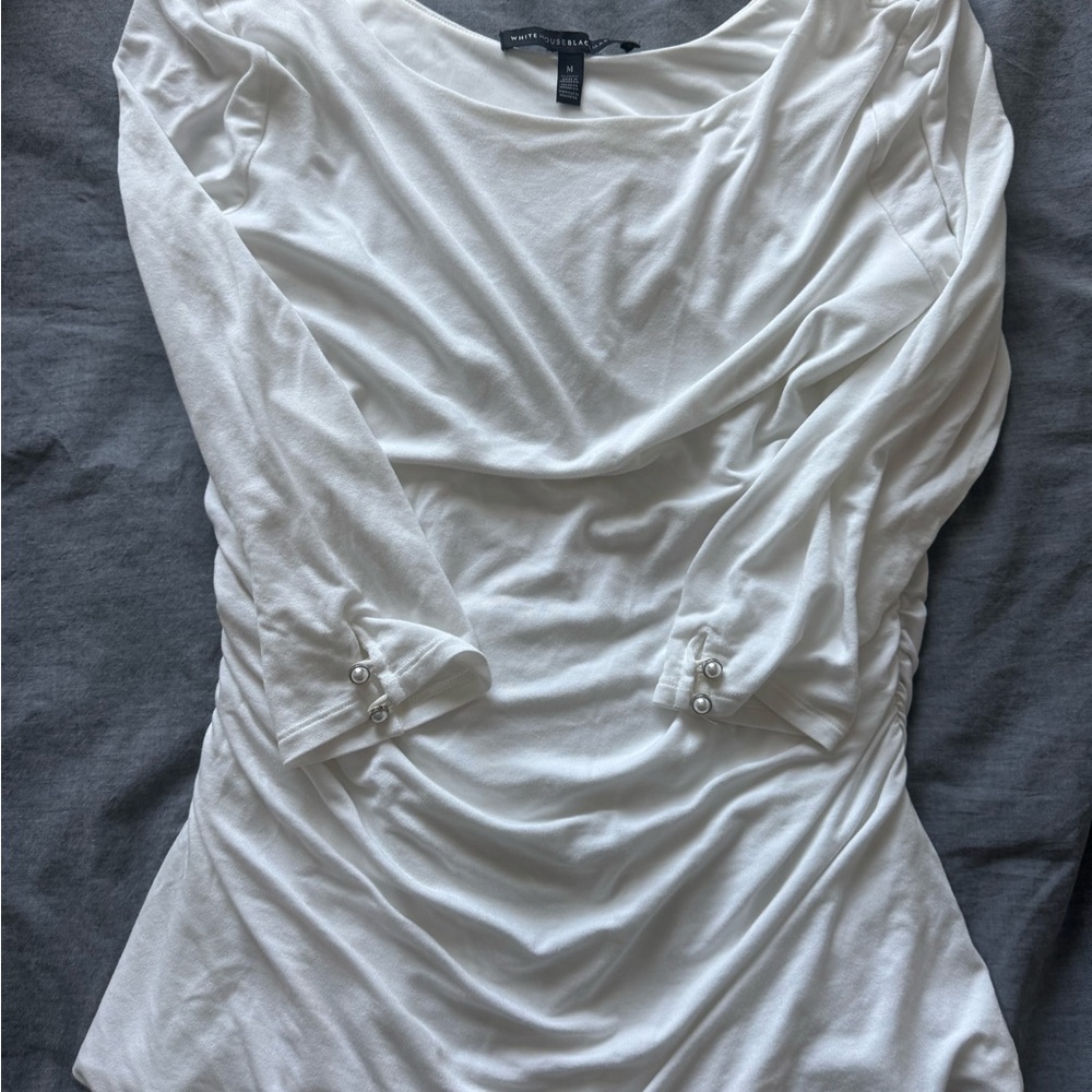 White House Black Market white shirt